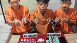 34 Paket Sabu-sabu dan Tiga Pelaku Ditangkap Satresnarkoba Polres Kampar 