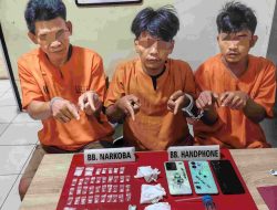 34 Paket Sabu-sabu dan Tiga Pelaku Ditangkap Satresnarkoba Polres Kampar 