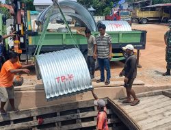 Kodam XIX/ Tuanku Tambusai, Tuntaskan Pergeseran material Jembatan Armco ke 16 titik lokasi pembangunan di wilayah Riau Daratan dan Wilayah Kepulauan Riau