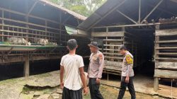 Dukung Asta Cita Presiden, Polsek Tambang Sambangi Warga dan Cek Perkembangan Ternak Kambing