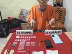 Polres Kampar Tangkap Pelaku Narkoba di Desa Pandau Jaya Sita 7,76 Gram Sabu-sabu 