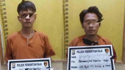 Dua warga Pantai Cermin Ditangkap Guru Madrasah, Lalu Serahkan ke Polsek Perhentian Raja 