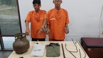 Dua Pelaku Curas Ditangkap Satu DPO, Polsek Kampar Sebut Pelaku Sudah Meresahkan