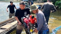 Brantas PETI, Polsek Kampar Kiri Temukan 3 Rakitan Tambang Emas di Sungai Subayang