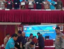 Polres Kampar Ekpos Penangkapan Narkoba 717 Gram sekaligus Musnahkan BB Narkoba Hampir 2 KG