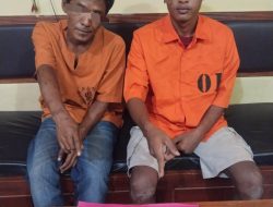 Polsek Tapung Tangkap Dua Pelaku Pengedar Narkoba di Desa Kasikan