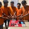 Diduga Pesta Sabu-sabu, Lima Pelaku Dibekuk Polsek Tapung