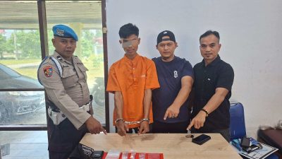 Warga Kelurahan Airtiris Ditangkap, 24 Paket Sabu-sabu Disita Polsek Kampar