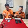 Asyik Nyabu, Dua Pengguna Ditangkap Satresnarkoba Polres Kampar di Desa Kumantan 