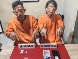 Dua Pelaku Narkoba di Desa Ridan Permai Ditangkap Satresnarkoba Polres Kampar 