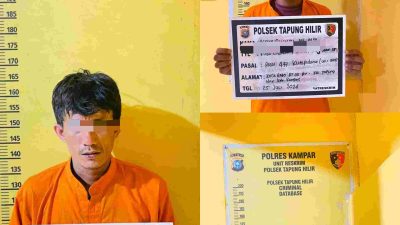 Meresahkan!! Tiga Pelaku Curat di Kandang Ayam Ditangkap Polsek Tapung Hilir