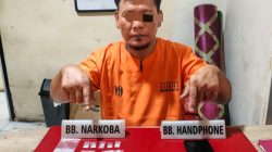 Temukan 6 paket sabu-sabu, Warga Sungai Putih Tak Berkutik Saat Ditangkap Polsek Tapung
