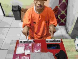 Kurir dan 100,54 Gram Sabu-sabu di Desa Petapahan Diamankan Satresnarkoba Polres Kampar 