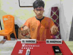 Lagi, Polsek Kampar Kiri Tangkap Pengedar Narkoba di Kebun Durian Ista 15 Paket sabu-sabu 