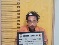 Curi Motor, Pelaku di Massa Warga dan Harus Mendekam di Sel Polsek Tambang 