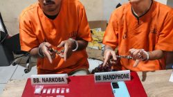 Kurir dan Pengedar Narkoba di Tangkap Satresnarkoba Polres Kampar, Sita 6.87 Gram Sabu-sabu 