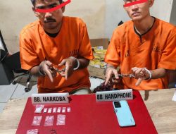 Kurir dan Pengedar Narkoba di Tangkap Satresnarkoba Polres Kampar, Sita 6.87 Gram Sabu-sabu 