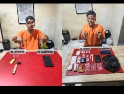 Kurir dan Pengedar Narkoba di Tangkap di Desa Sawah, Sita Sabu-sabu dan Pil Ekstasi