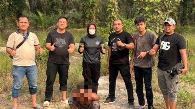 Polsek Tapung Hilir Amankan Pria di Kota Garo, 6 Paket Diduga Sabu Seberat 1,48 Gram Disita