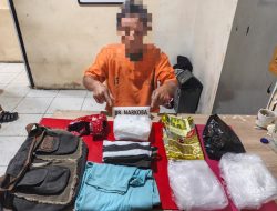 Satresnarkoba Polres Kampar Amankan Kurir Narkoba, Sita 1,010 Gram Sabu di Sari Galuh