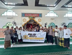 Gelar Jum’at Keliling, Kapolsek Tambang Ajak Warga Jaga Kamtibmas dan Tertib Berlalu Lintas