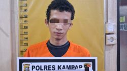 Larikan Remaja 13 Tahun Lalu Korban di Setubuhi Berulang Kali, Pemuda Ini Ditangkap Polres Kampar