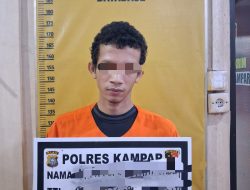 Larikan Remaja 13 Tahun Lalu Korban di Setubuhi Berulang Kali, Pemuda Ini Ditangkap Polres Kampar