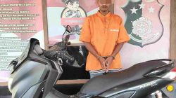 Motor Pemilik Toko Alat Tulis di Desa Sendayan di Maling, Pelaku Berhasil Ditangkap Polsek Kampar